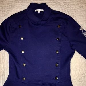 Big Girls Military Skirt Style Jacket